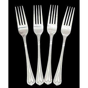 Hampton Silversmiths Katrinka 4 Dinner Forks Stainless Replacement Flatware 215
